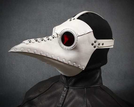 Plague Medical Mask   ペスト医療用マスク : HQYG  ペスト医師マスクは、革ロングノーズくちばしコスプレペスト医師スチームパンクハロウィンは仮装用の衣装小道具ロング鳥のくちばしコスチュームマスクマスクマスク,黒  : ホビー