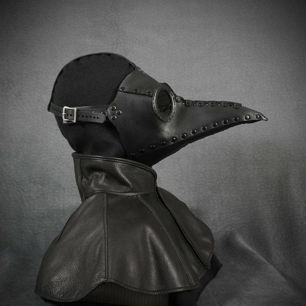 Questo annuncio è stato spostato! Vedi il link qui sotto!! Maschera del medico della peste Bubonis in pelle (scegli il colore)