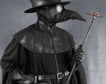 Plague Doctor Mantle, Capelette, Shoulder Cape (choose color)