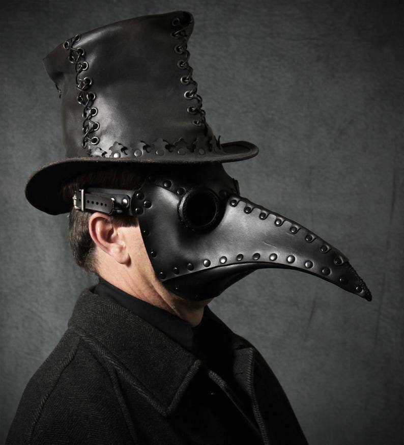 Schnabel Plague Doctor Mask in Leather choose color image 5