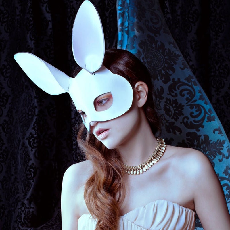 Fever Pink Mock Leather Rabbit Mask Adult