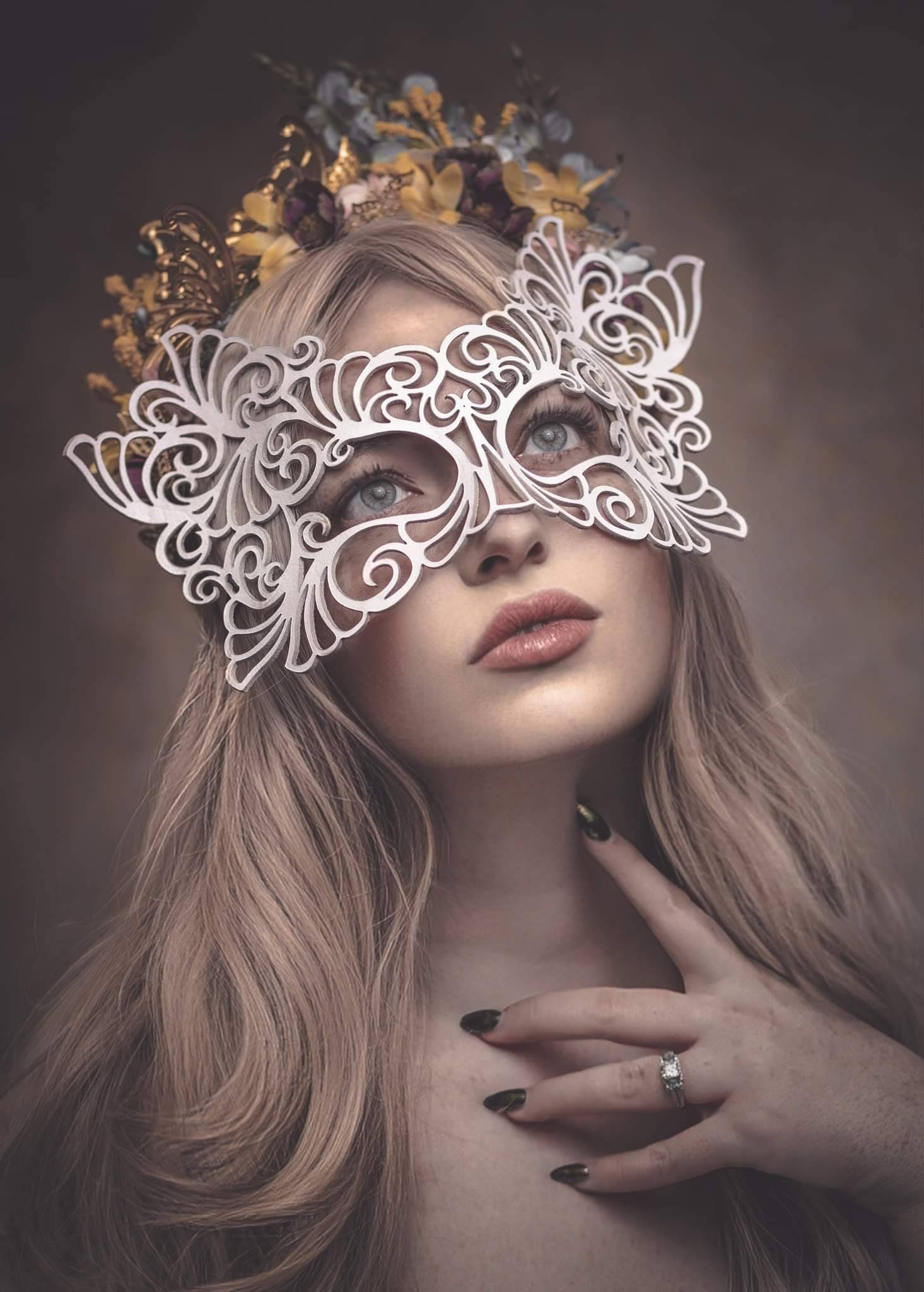 Rococo Leather Mask (choose Color) - Etsy