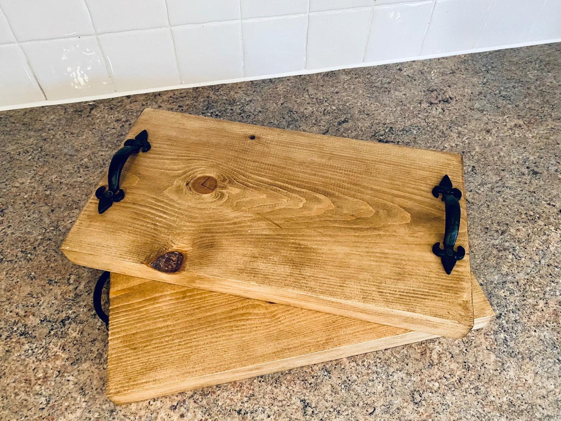 Reclaimed Rustic Serving board Etsy