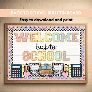 Back to School Bulletin Board, Bulletin Board Kit, First Day of School Classroom Decor, August Bulletin Board New School Year Bulletin Board