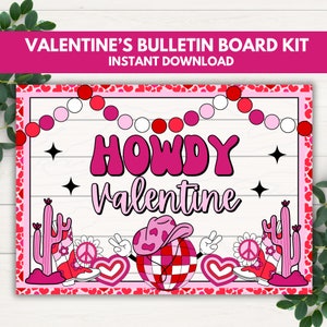 Valentines Bulletin Board Kit, Valentines Day Classroom Door Decor, February Bulletin Board, Classroom Valentines Printable, Valentine Board