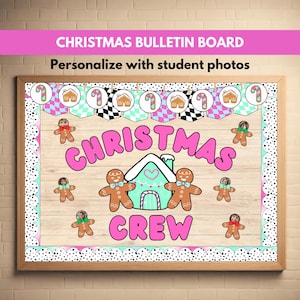Christmas Bulletin Board December Bulletin Board Gingerbread Classroom Decor Winter Bulletin Ideas Holiday Theme Winter Door Decor Kit