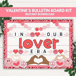 Valentines Bulletin Board Kit, Valentines Day Classroom Door Decor, February Bulletin Board, Classroom Valentines Printable, Valentine Board