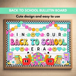 Back to School Bulletin Board, Bulletin Board Kit, First Day of School Classroom Decor, August Bulletin Board New School Year Bulletin Board