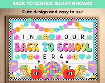 Back to School Bulletin Board, Bulletin Board Kit, First Day of School Classroom Decor, August Bulletin Board New School Year Bulletin Board