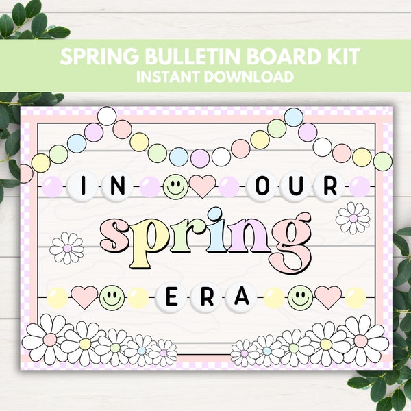 Spring Classroom Decor, Spring Bulletin Board Kit, Classroom Door Decor, March Bulletin Board Decor, Spring Bulletin Board Printable