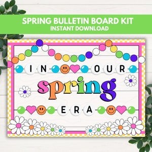 Spring Classroom Decor, Spring Bulletin Board Kit, Classroom Door Decor, March Bulletin Board Decor, Spring Bulletin Board Printable