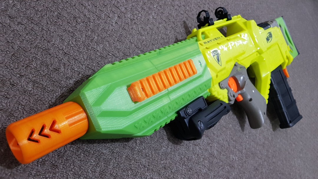 Sledgehammer Kit Linked Barrel System Cosmetic Mod for Nerf Etsy