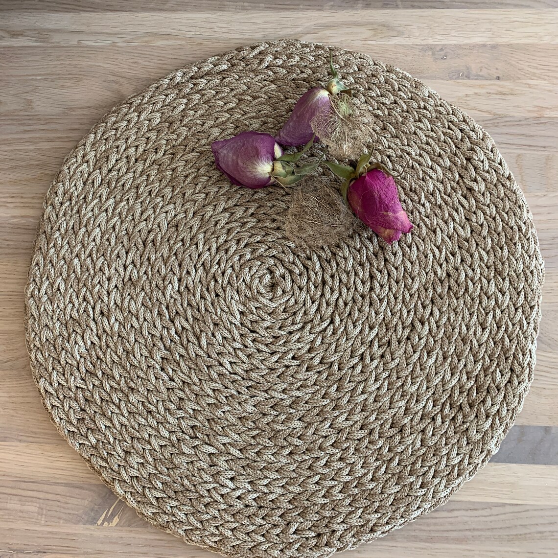 Round crochet table mats knitted plasemats kitchen and Etsy