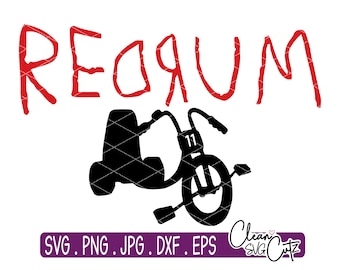 Redrum SVG: The Shining, Overlook Hotel, Halloween Clipart (Digital Files)