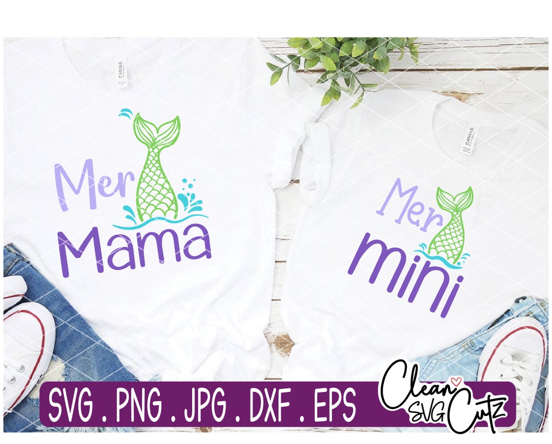 Mermaid Svg, Mer Mama Svg, Mama Svg, Mer Mini Svg, Baby Mermaid Svg ...