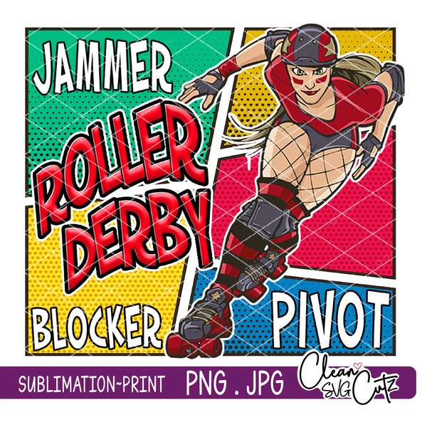 Roller Derby 20 oz tumbler, I love roller Derby PNG, Jammer, Blocker. Pivot, Sublimation, Rollerskate, skinny tumbler print, Comic, JPG