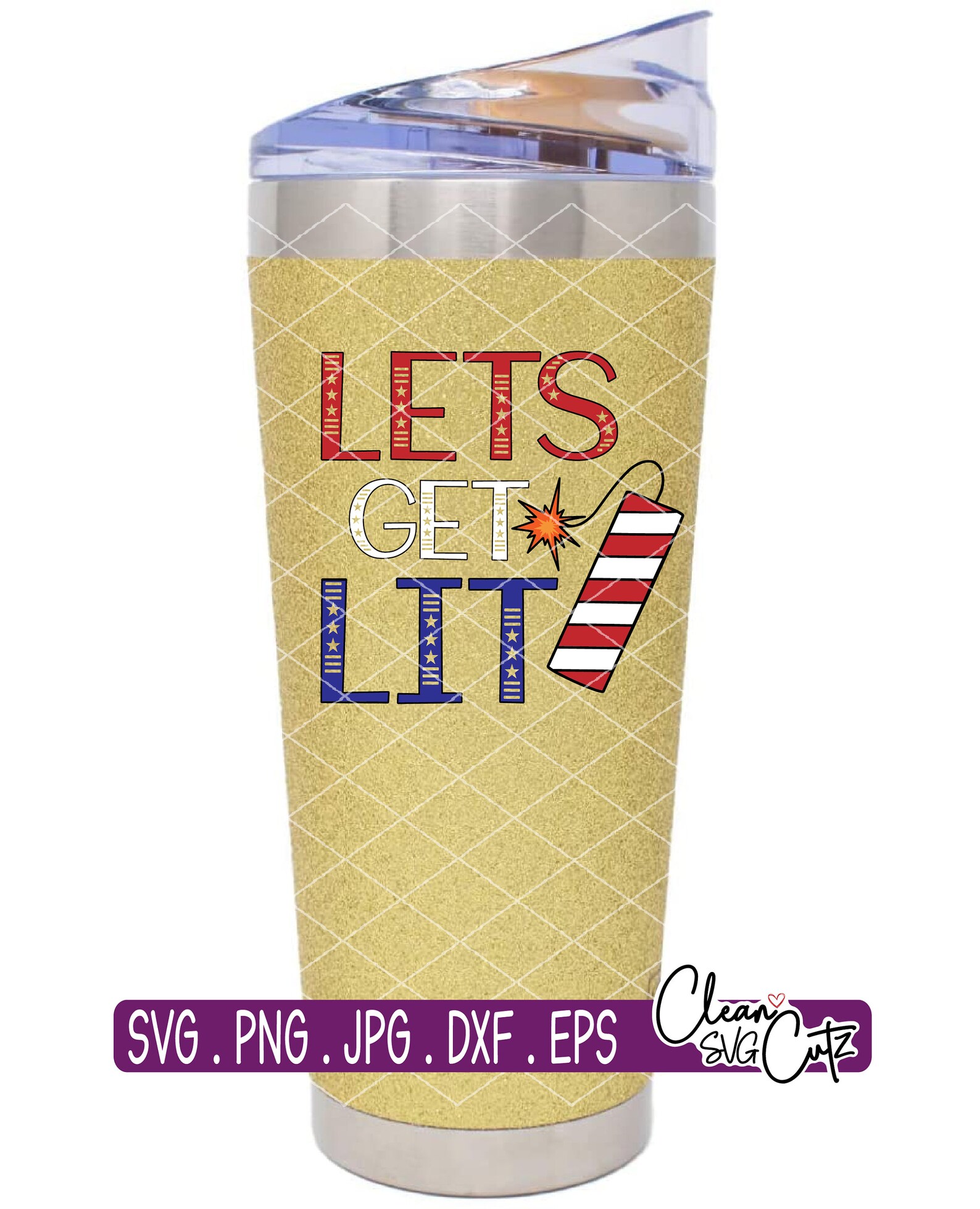Lets Get Lit Svg 4th of July Svg America Svg Red White Blue - Etsy