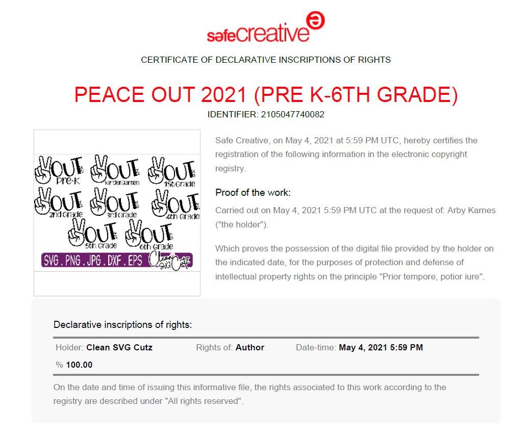 Free Free 335 Kindergarten Graduation Svg Peace Out Kindergarten SVG PNG EPS DXF File