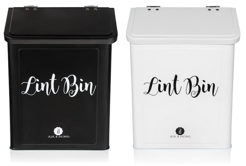 Modern Farmhouse Lint Bin With Lid for Laundry Room Etsy India