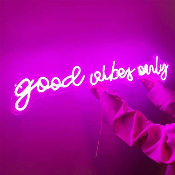 Good Vibes Neon Sign Custom Good Vibes Led Neon Sign Good - Etsy