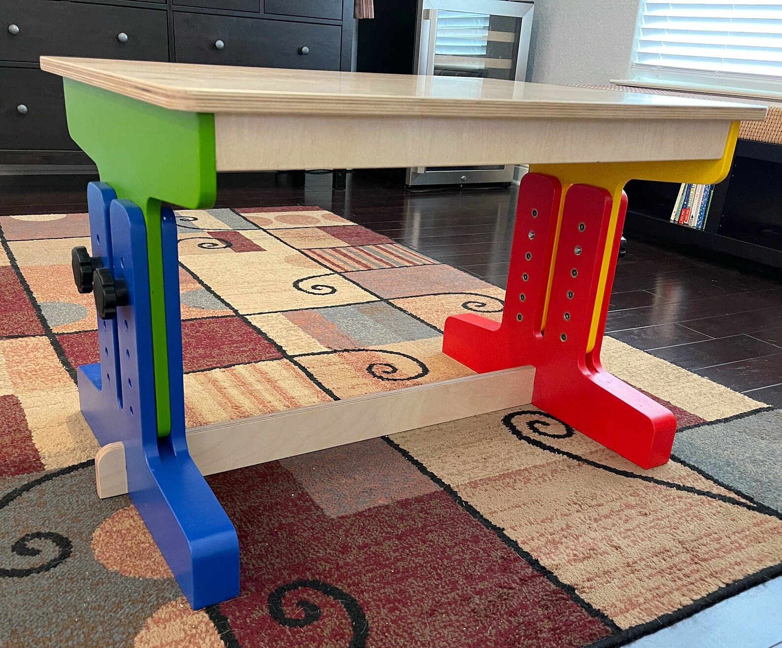 Kids Table and Chairs Adjustable Height Plans and Etsy