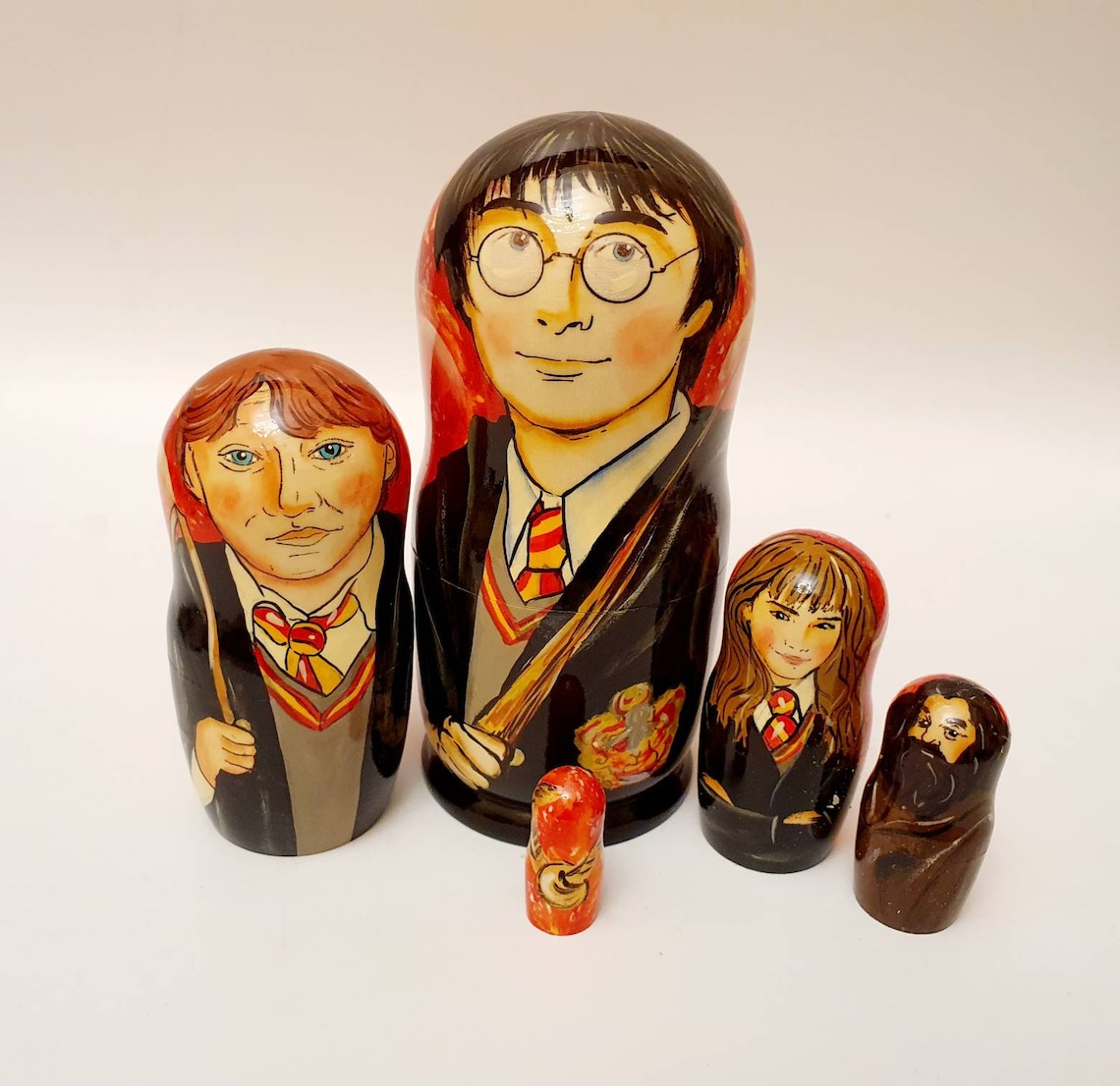 Harry Potter nesting dolls matryoshka hand made wooden Etsy