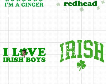 St Patricks Day png Bundle, Lucky St Patrick's Day Png, Shamrock png, St Patrick Png, St Pattys day png, Coquette St Patrick day