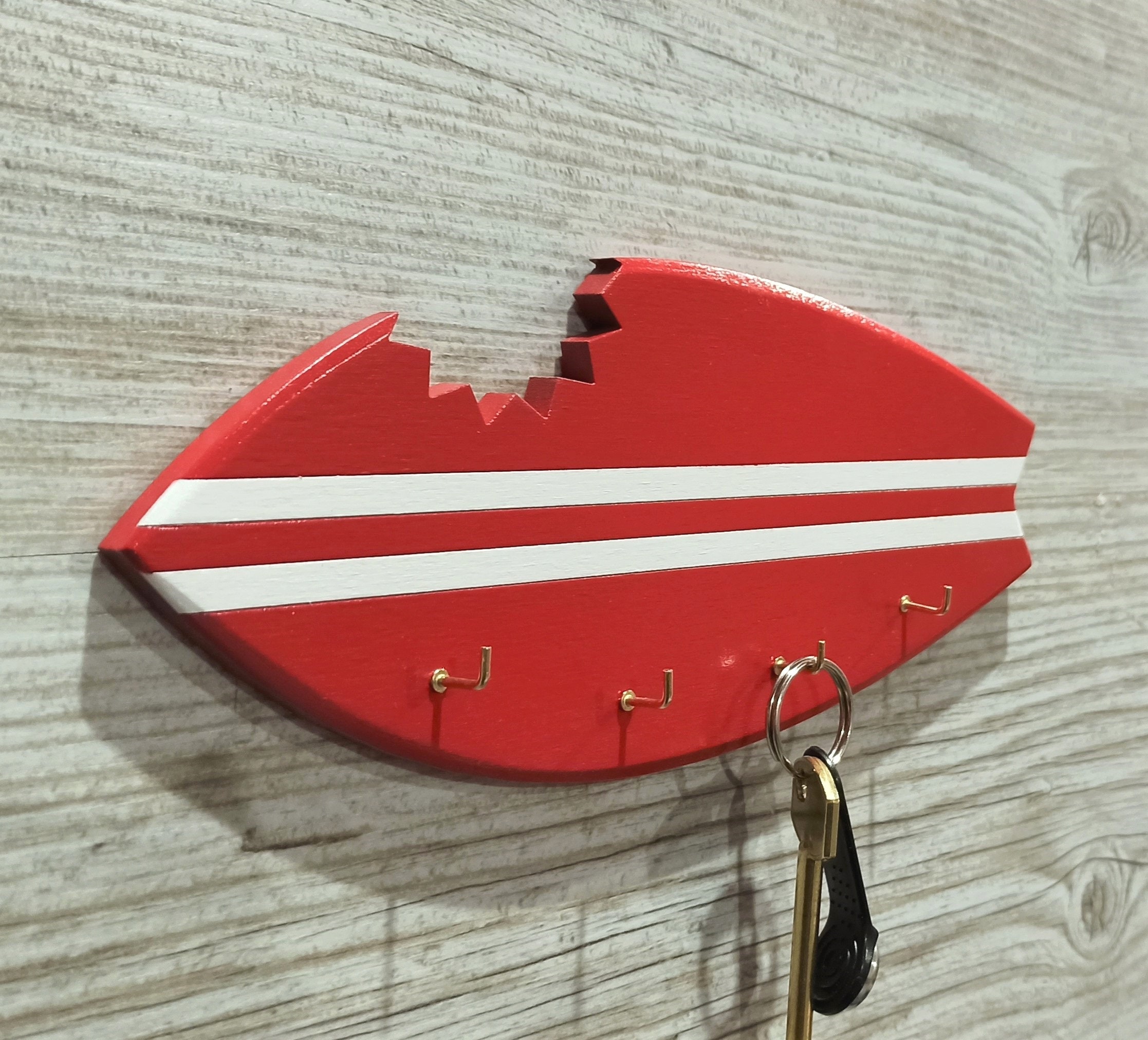 Wooden Surfboard Rack Key holder wall decor Rack Keys Car Keys Etsy