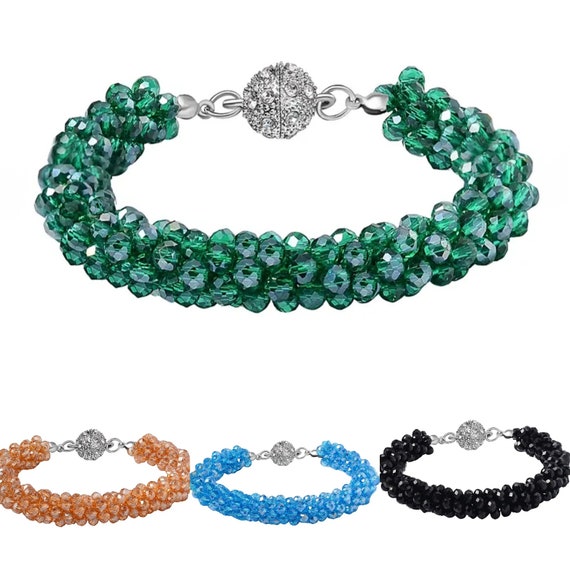 Gorgeous Multicoloured Austrian Crystals Bracelets.