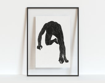 Nude Workout Poster - Etsy