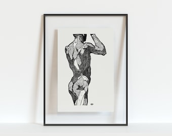 Nude Workout Poster - Etsy