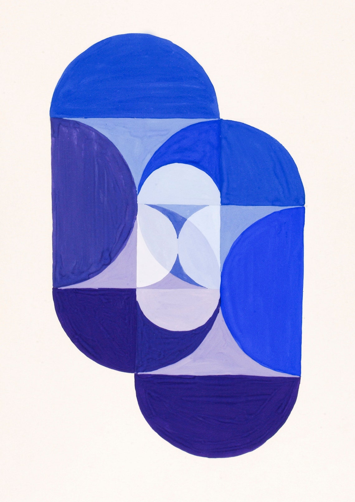 Blue Abstract Art Abstract Art Minimalist Art Abstract Art Etsy UK