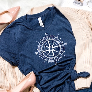 Compass Shirt, Camping Shirt, Compass Gift, Adventure Shirt, Hiking Shirt, Wanderlust Shirt, Nature Shirt, Camping Gift, Summer Camp