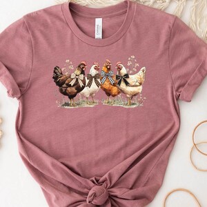 Shirt Chicken Coquette, Shirt Chicken Lover Coquette, Shirt Animal Lover, T-shirt Chicken, Shirt Kip Boho, Cadeau voor Chicken Lady, cadeau voor haar