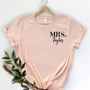 Mrs Shirt, Mrs Tshirt, Bride Shirt, Bridal Shower Gift, Bride Gift, Personalized Gift, Honeymoon Shirt, Future Mrs Shirt, Honeymoon Gifts