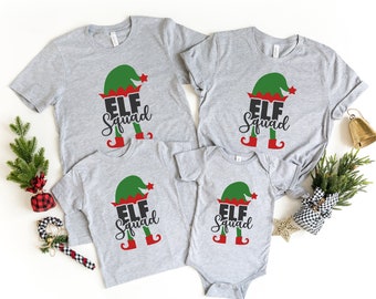 Elf Squad Shirt, Christmas Elf, Christmas Shirt, Christmas Sweatshirt, Birthday Squad, Family Gift, Family , Family Shirts