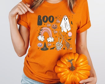 Boo Halloween, Ghost Halloween Shirt, Spooky Season , Halloween Party Tee, Ghost Shirt, Ghouls Halloween Costume, Spooky Kids Shirt,