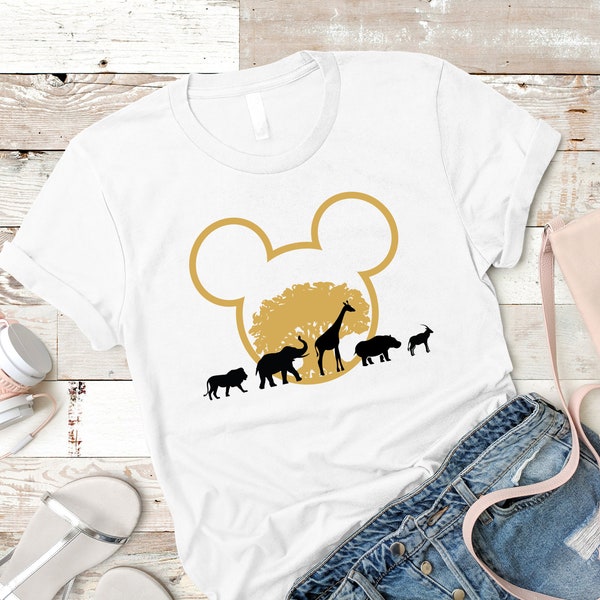 Camisa Animal Kingdom, Camisa Safari, Zoológico, Regalo para ella, Camisa divertida, Camisa linda, Orejas, Oreja Animal Kingdom, Camisa animal, Camiseta animal