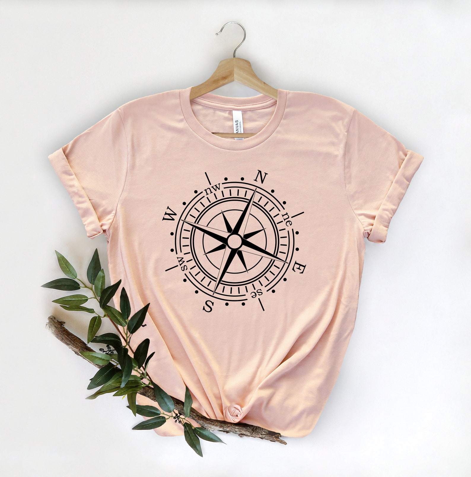 Compass Shirt Camping Shirt Compass Gift Adventure Shirt - Etsy