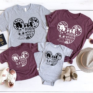 Ohana Family Shirt, Family Vacation,  Ears, Ohana Means Family, Animal Kingdom Shirt, Vacation Shirt, Lilo and Stitch, Holiday Shirt