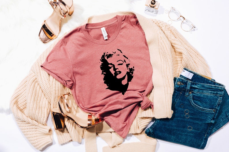 Mothers Day Gift Gift For Her Vintage Marilyn Monroe Tshirt Marilyn Monroe Portrait Shirt Marilyn Monroe Shirt Marilyn Monroe Fun Shirt