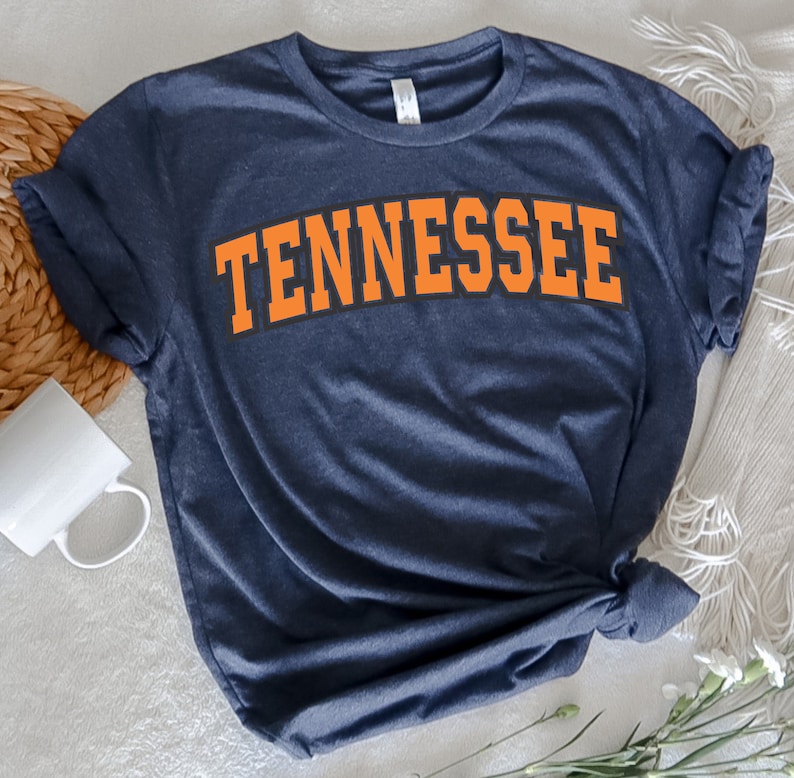 Bluza Tennessee, Koszulka Tennessee, Koszulka wakacyjna, Prezent dla mężczyzn, Prezent dla kobiet, Prezenty Tennessee, Koszulka uniwersytecka, Koszulka na dzień gry zdjęcie 4