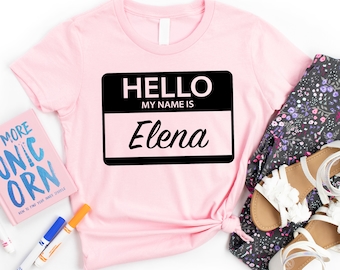 Hello My Name Is Shirt, Back To School Shirt, Kindergarten Shirt, Preschool Teacher, School Shirt, First Day Of School Shirt, Student Gifts