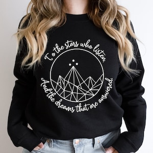 Acotar Velaris Shirt, Acotar Shirt, Sarah J Maas, Velaris Sweatshirt, Acotar Sweatshirt, Gift for Her, Night Court, Mountain Print