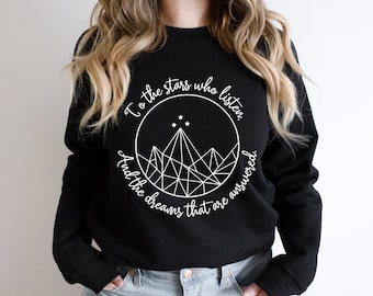 Acotar Velaris Shirt, Acotar Shirt, Sarah J Maas, Velaris Sweatshirt, Acotar Sweatshirt, Geschenk für sie, Nachtgericht, Bergdruck