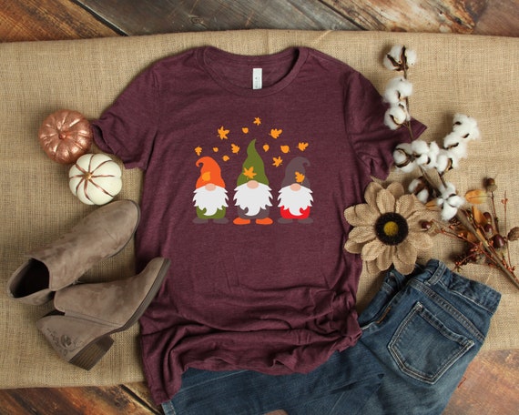 Thanksgiving Gnomes Shirt,Thankgiving Shirt,Cute Fall Shirt,Autumn Shirt,Thanksgiving Day T-Shirt,Pumpkin Day Shirt,Funny Thanksgiving Shirt