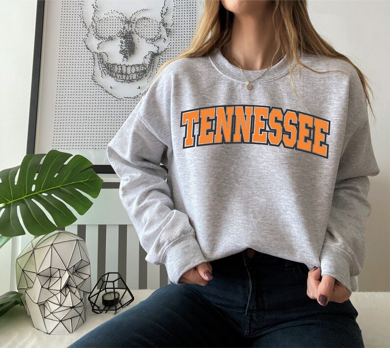 Bluza Tennessee, Koszulka Tennessee, Koszulka wakacyjna, Prezent dla mężczyzn, Prezent dla kobiet, Prezenty Tennessee, Koszulka uniwersytecka, Koszulka na dzień gry zdjęcie 2
