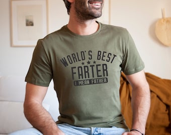 World&#39;s Best Farter I Mean Father Shirt, Funny Dad Shirt, Dad Shirt,Fathers Day Shirt,Husband Gift,Dad gift,Fathers Day Gift,Fathers Day Tee