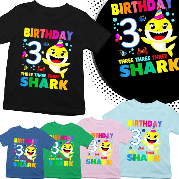 Baby Shark Birthday Shirt Etsy UK