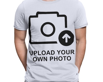 Custom Photo Upload Mens T-Shirt Perfect For Everyone Soft Cotton Tee For Unique Gifts And Casual Wear #TA-195